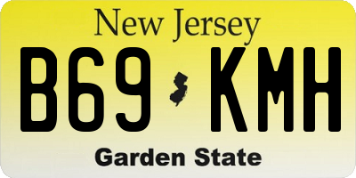 NJ license plate B69KMH