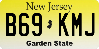 NJ license plate B69KMJ