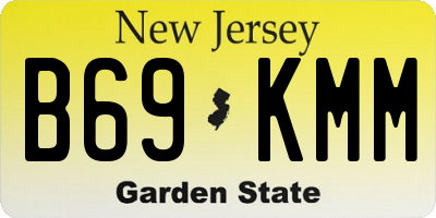 NJ license plate B69KMM