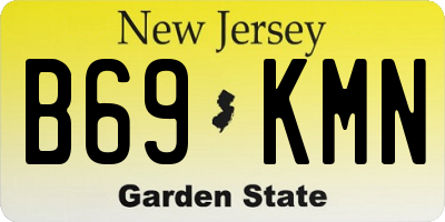 NJ license plate B69KMN