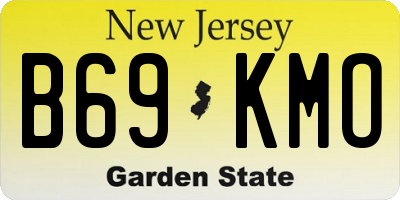 NJ license plate B69KMO