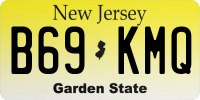 NJ license plate B69KMQ