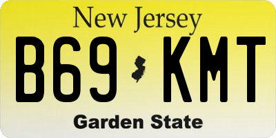 NJ license plate B69KMT