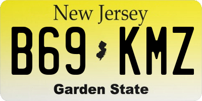 NJ license plate B69KMZ