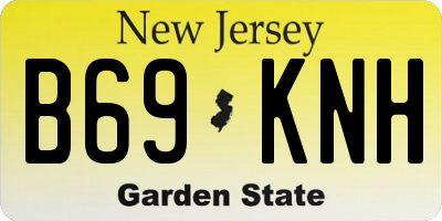 NJ license plate B69KNH