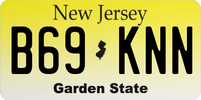 NJ license plate B69KNN