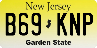 NJ license plate B69KNP
