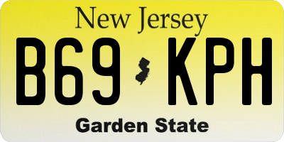 NJ license plate B69KPH