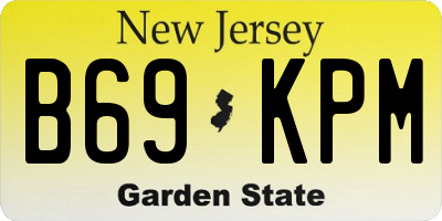 NJ license plate B69KPM