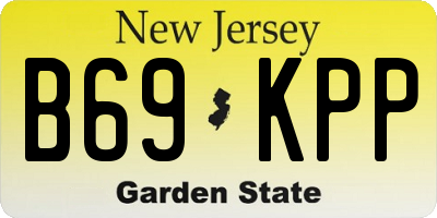 NJ license plate B69KPP