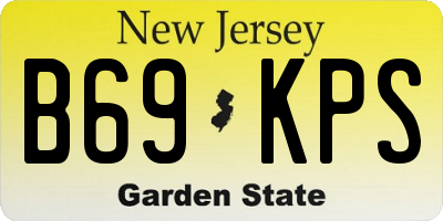 NJ license plate B69KPS
