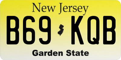 NJ license plate B69KQB