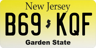 NJ license plate B69KQF