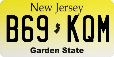 NJ license plate B69KQM