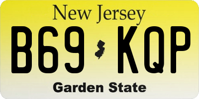 NJ license plate B69KQP