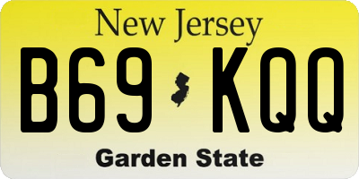 NJ license plate B69KQQ