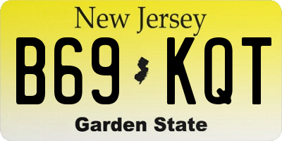 NJ license plate B69KQT