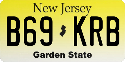 NJ license plate B69KRB