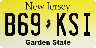 NJ license plate B69KSI