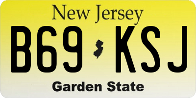 NJ license plate B69KSJ