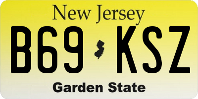 NJ license plate B69KSZ