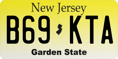 NJ license plate B69KTA
