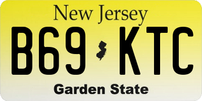 NJ license plate B69KTC