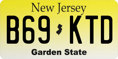 NJ license plate B69KTD