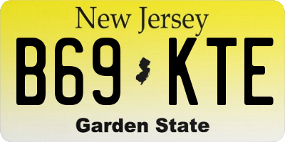 NJ license plate B69KTE
