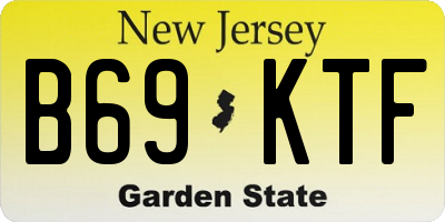 NJ license plate B69KTF
