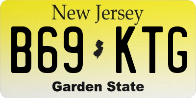 NJ license plate B69KTG