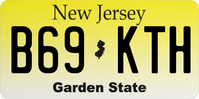 NJ license plate B69KTH