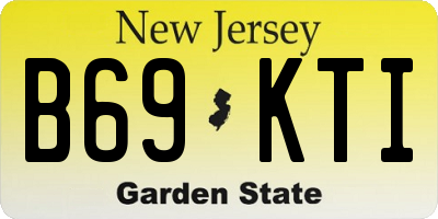 NJ license plate B69KTI