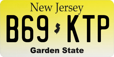 NJ license plate B69KTP