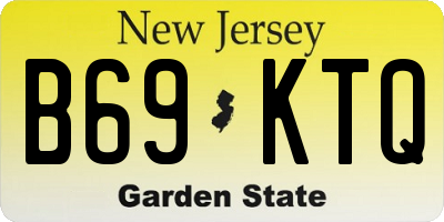 NJ license plate B69KTQ