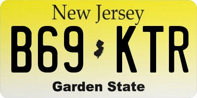 NJ license plate B69KTR