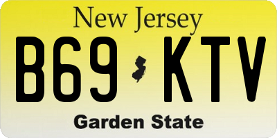 NJ license plate B69KTV