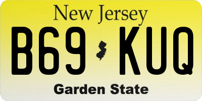 NJ license plate B69KUQ