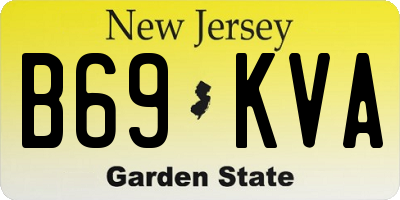 NJ license plate B69KVA
