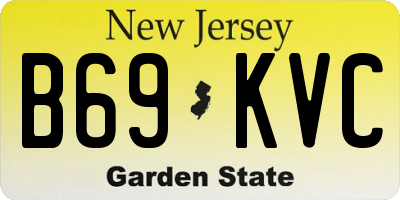 NJ license plate B69KVC