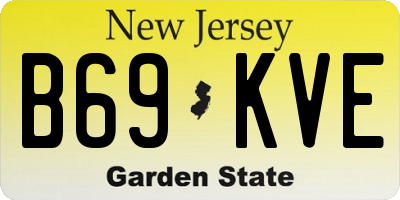 NJ license plate B69KVE