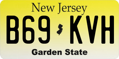 NJ license plate B69KVH