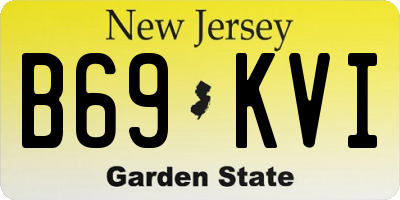 NJ license plate B69KVI
