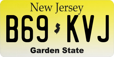 NJ license plate B69KVJ