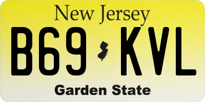 NJ license plate B69KVL