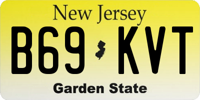 NJ license plate B69KVT
