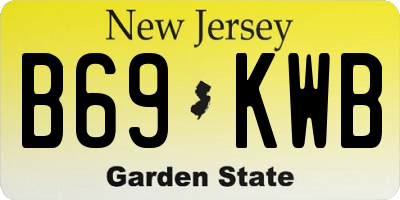 NJ license plate B69KWB