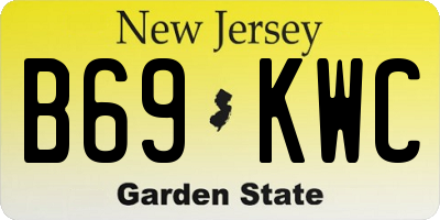 NJ license plate B69KWC