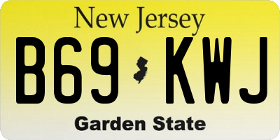 NJ license plate B69KWJ
