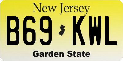 NJ license plate B69KWL